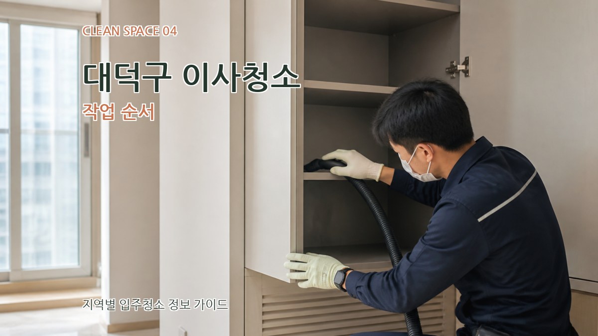 대덕구 이사청소 작업 순서