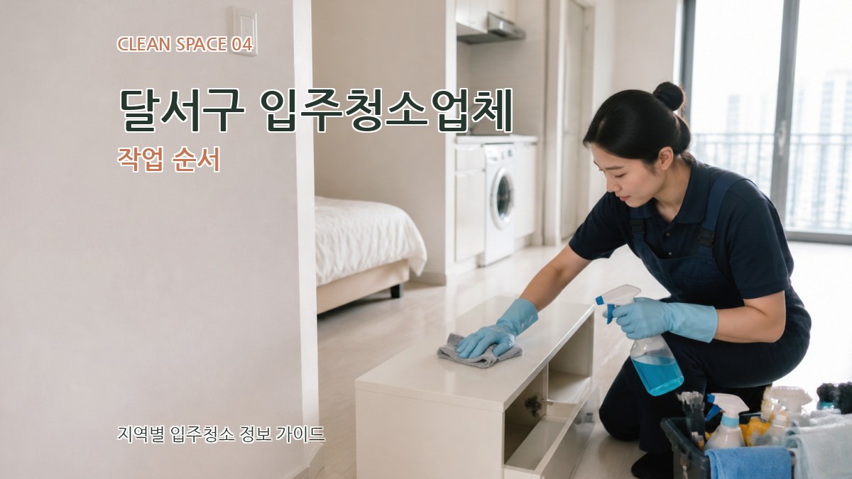 달서구 입주청소업체 작업 순서