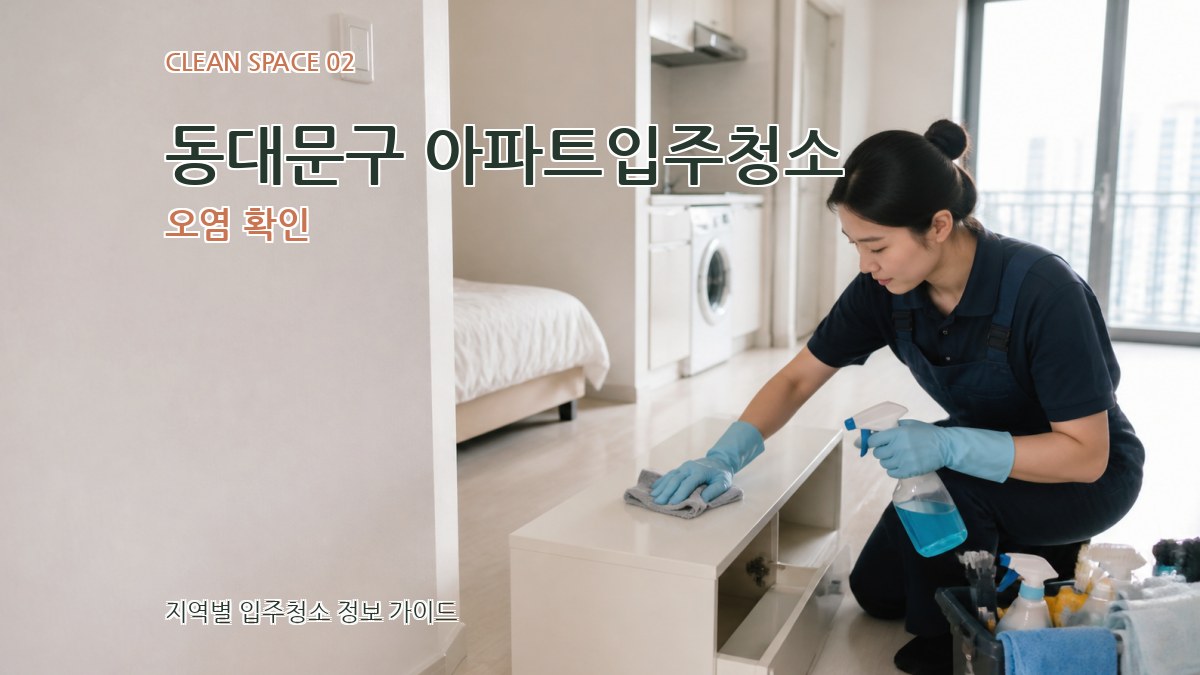 동대문구 아파트입주청소 오염 확인