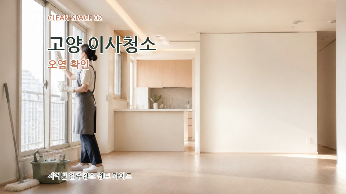 고양 이사청소 오염 확인