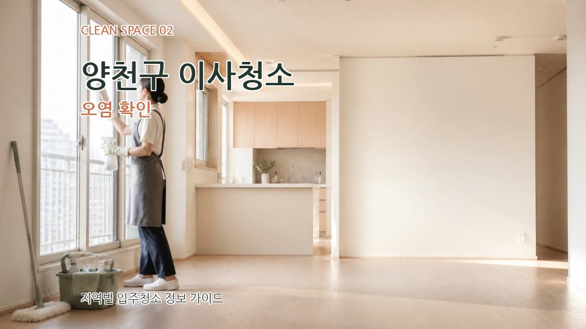 양천구 이사청소 오염 확인