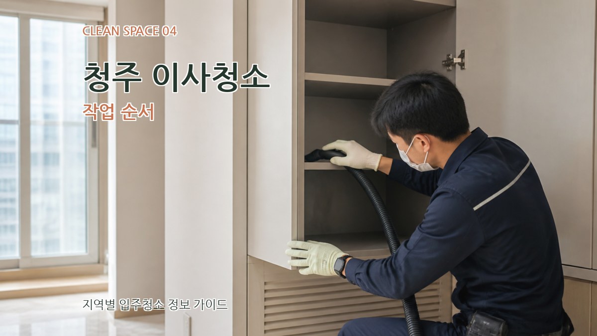 청주 이사청소 작업 순서