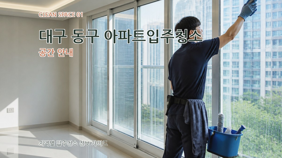 대구 동구 아파트입주청소