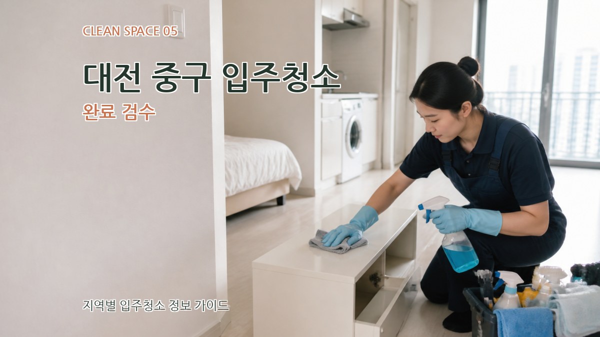 대전 중구 입주청소 완료 검수