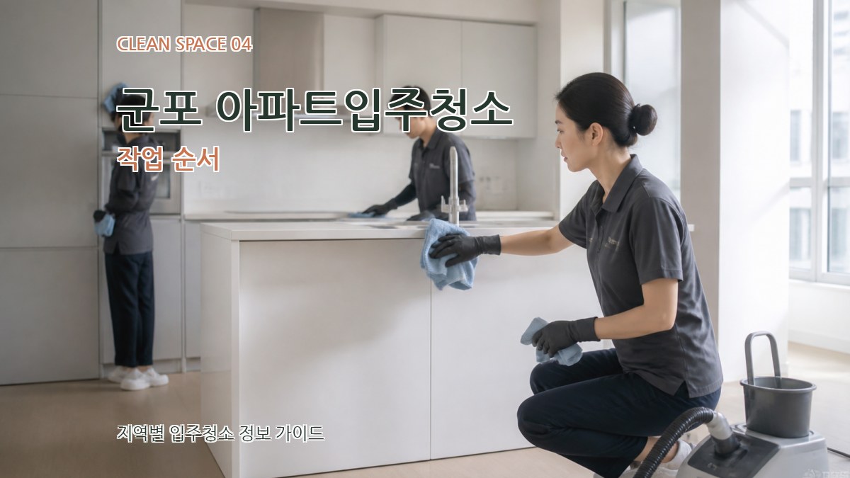 군포 아파트입주청소 작업 순서