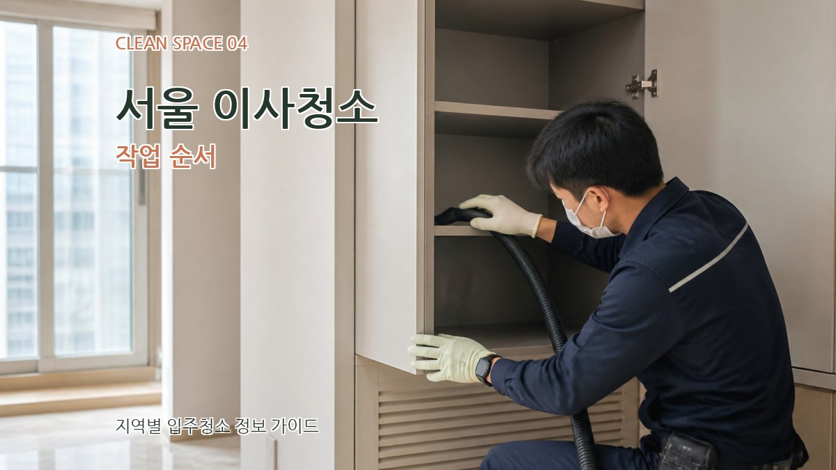 서울 이사청소 작업 순서