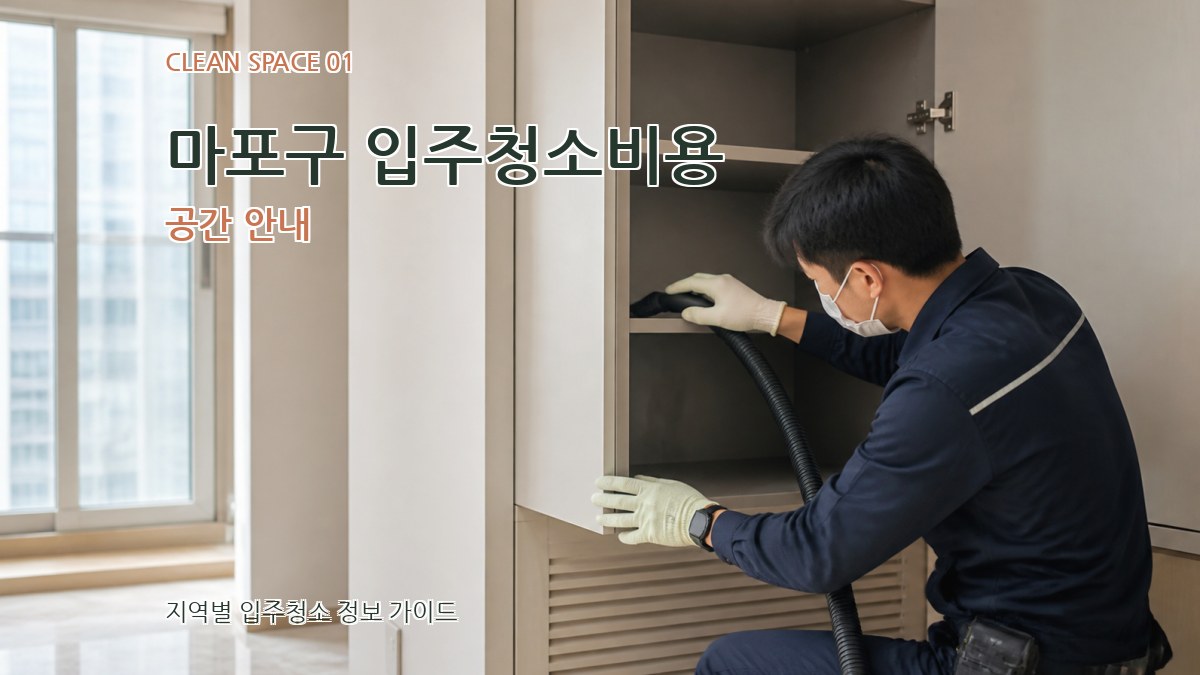 마포구 입주청소비용