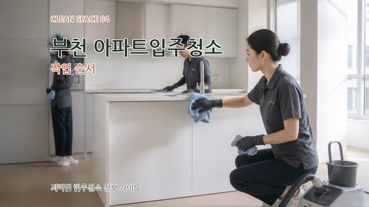 부천 아파트입주청소 작업 순서