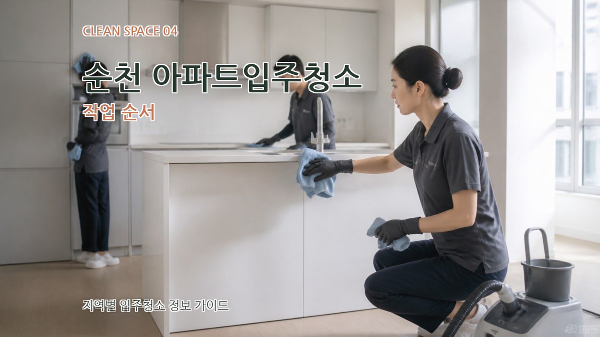 순천 아파트입주청소 작업 순서