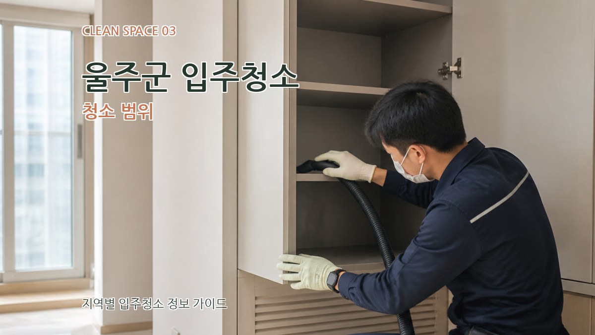 울주군 입주청소 청소 범위