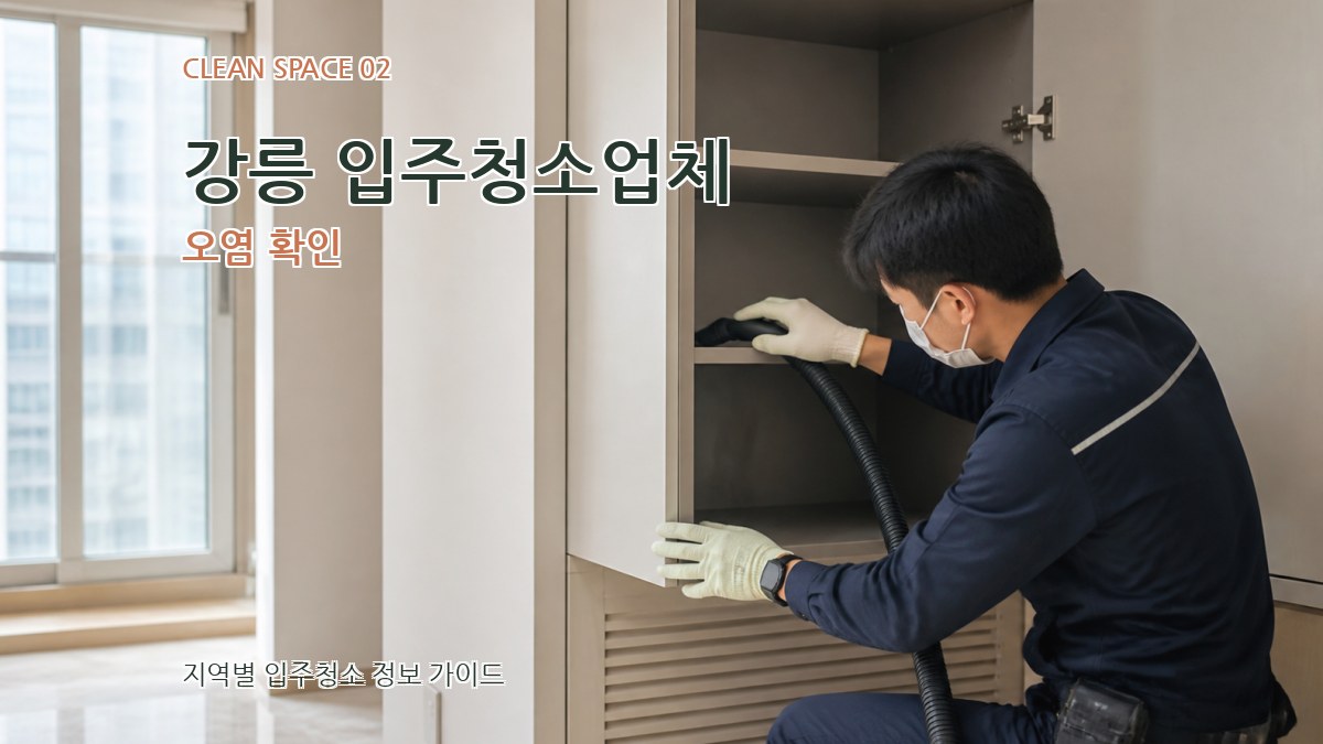 강릉 입주청소업체 오염 확인