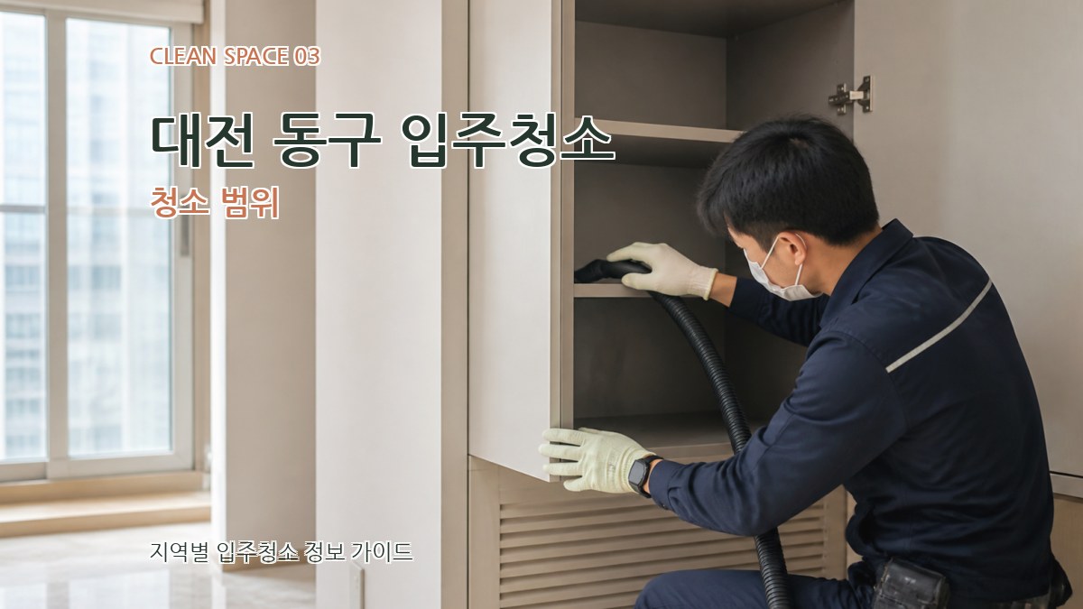 대전 동구 입주청소 청소 범위