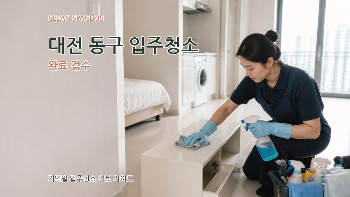 대전 동구 입주청소 완료 검수