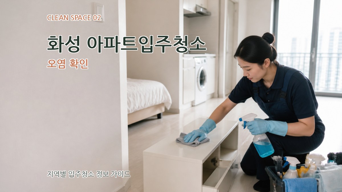 화성 아파트입주청소 오염 확인