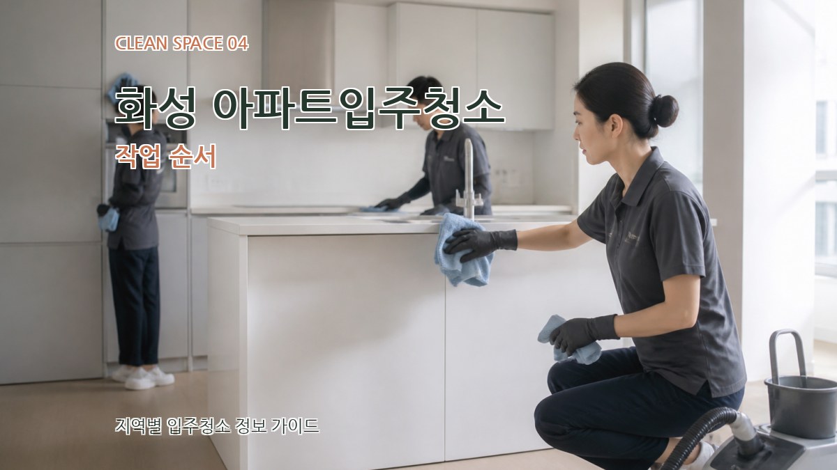 화성 아파트입주청소 작업 순서