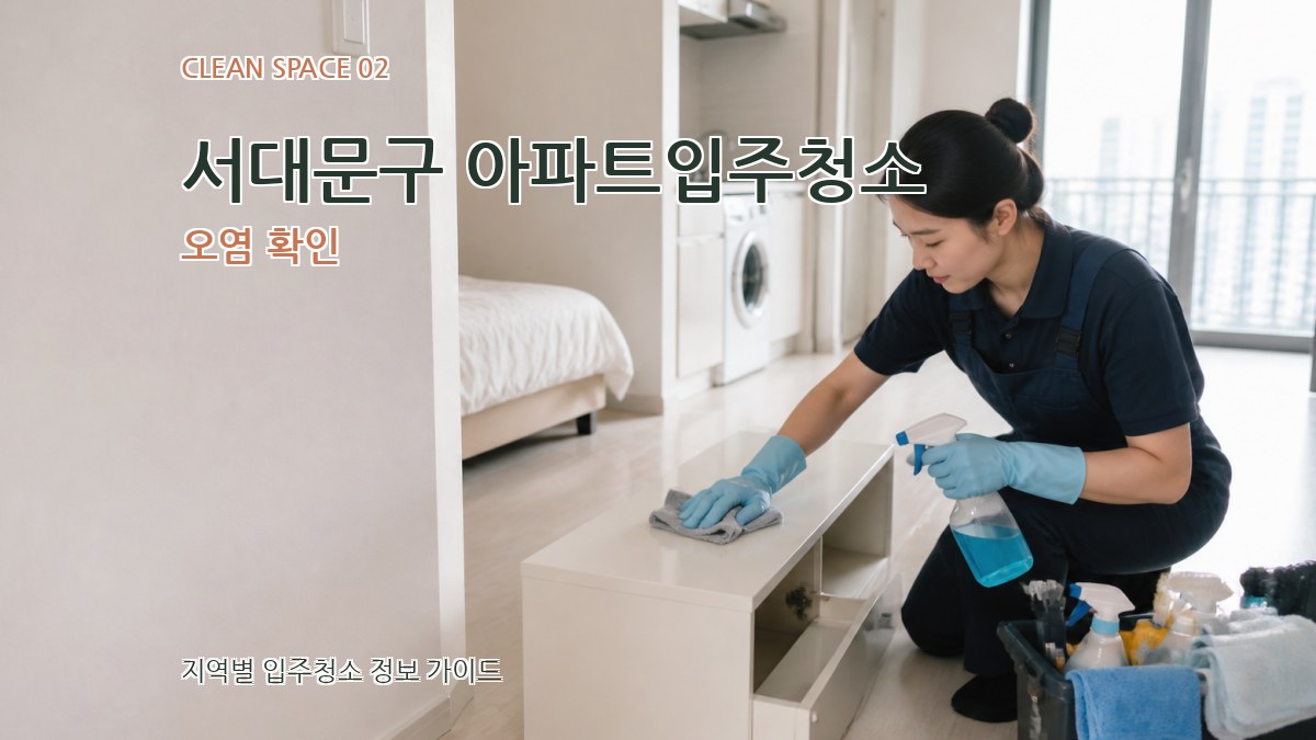 서대문구 아파트입주청소 오염 확인