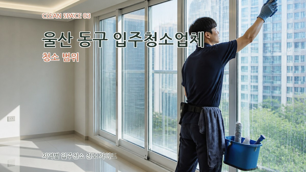 울산 동구 입주청소업체 청소 범위