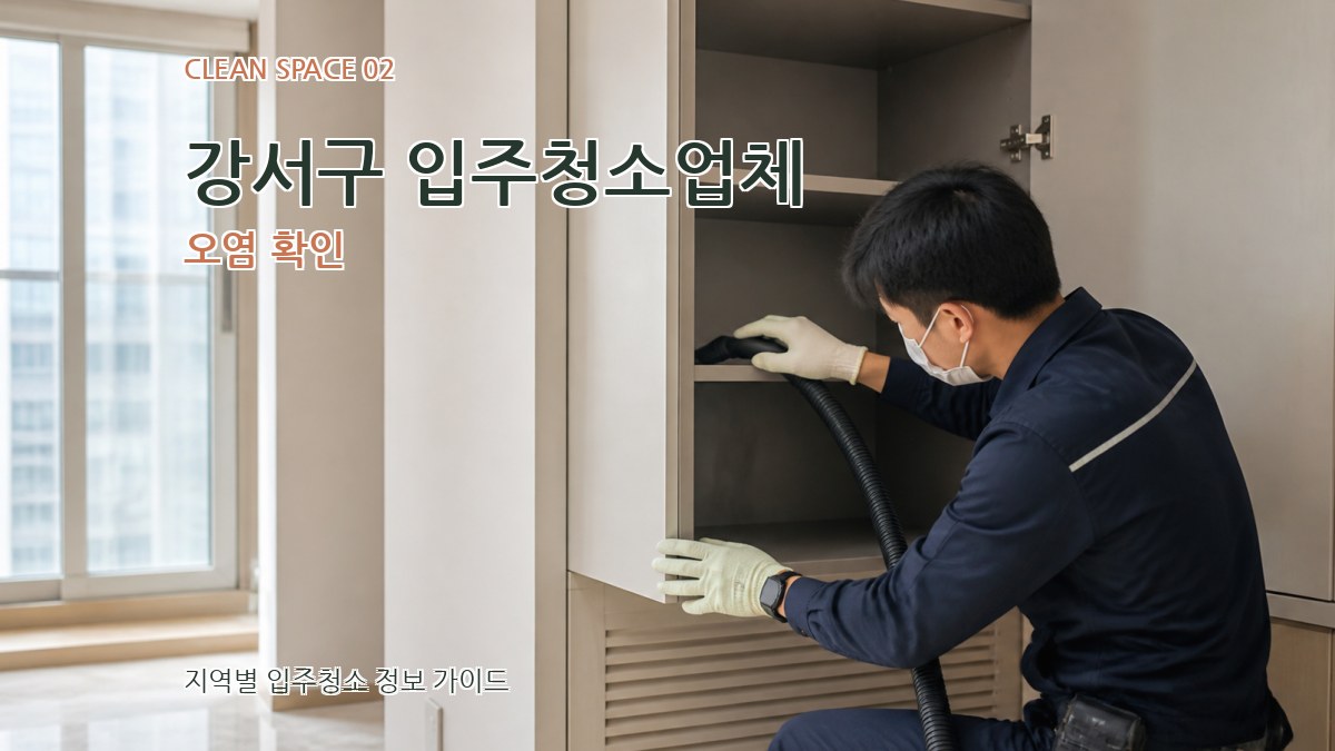 강서구 입주청소업체 오염 확인