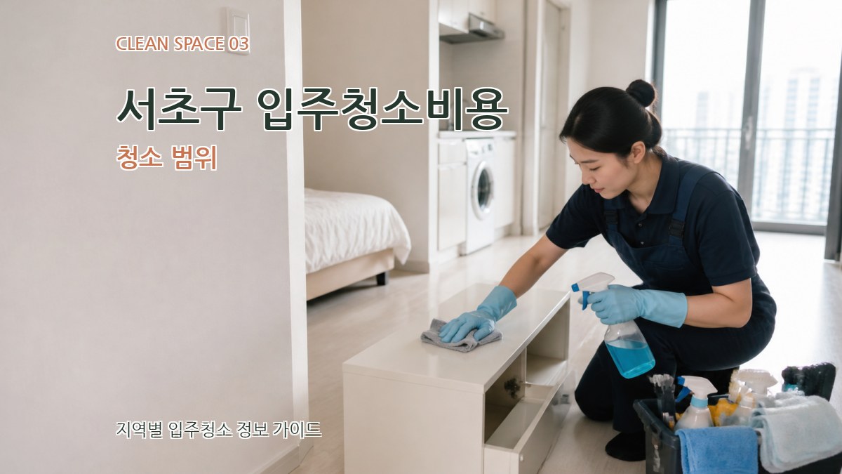 서초구 입주청소비용 청소 범위