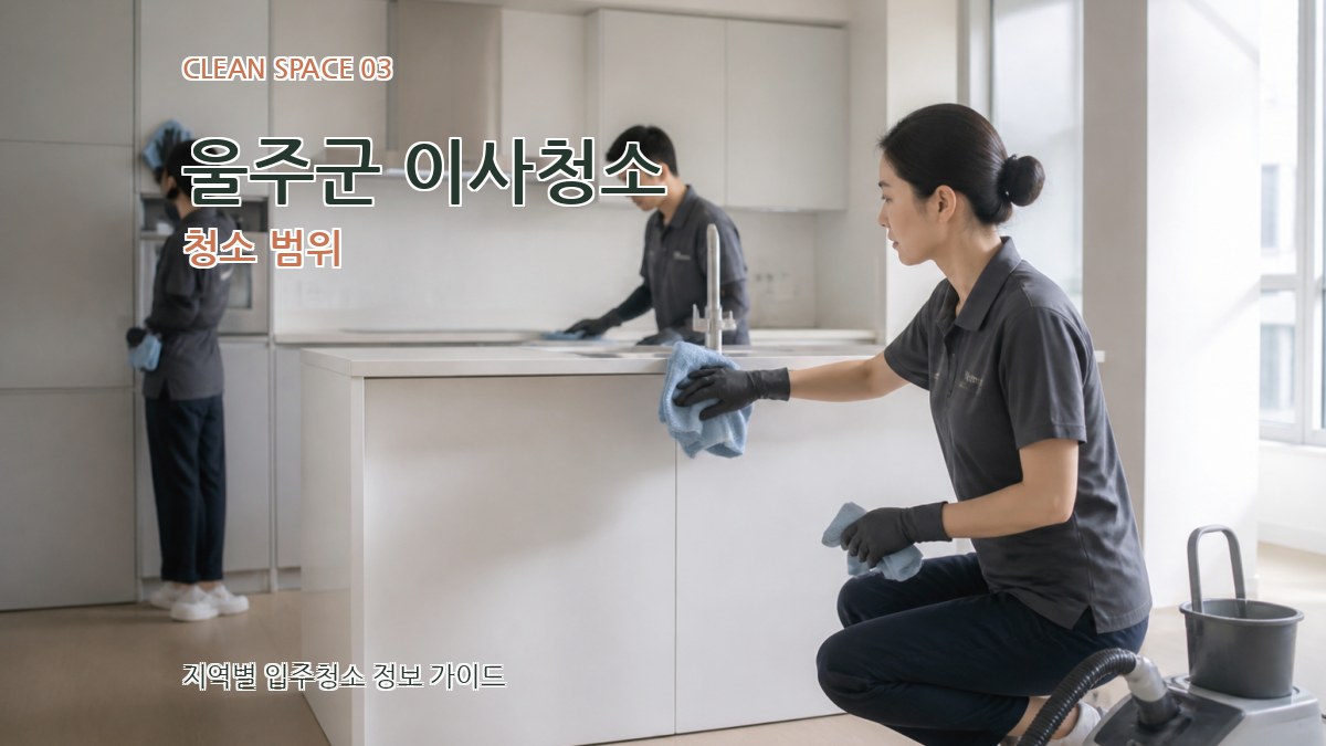 울주군 이사청소 청소 범위