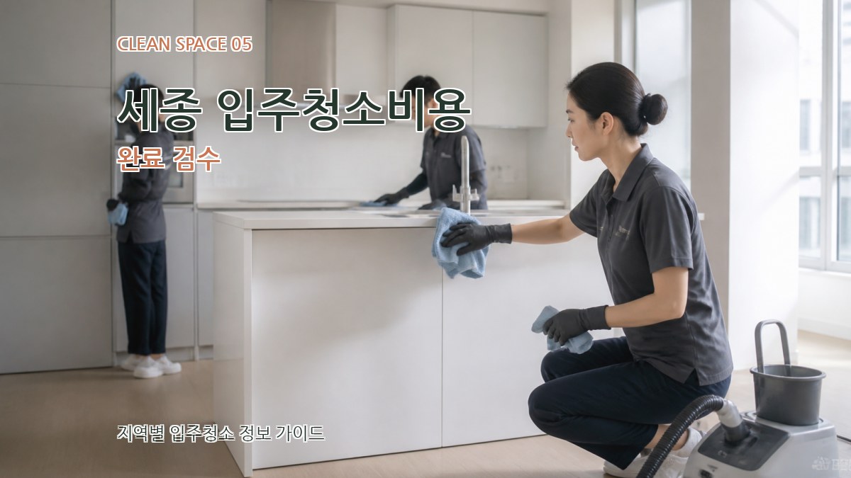 세종 입주청소비용 완료 검수