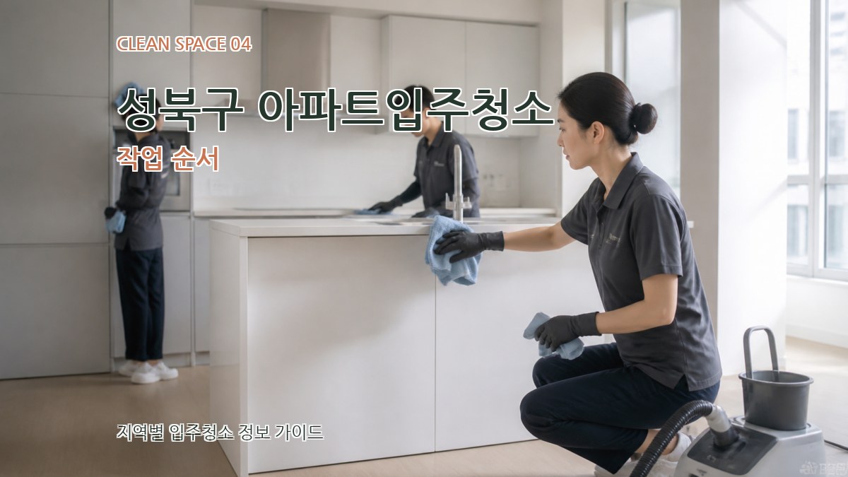성북구 아파트입주청소 작업 순서
