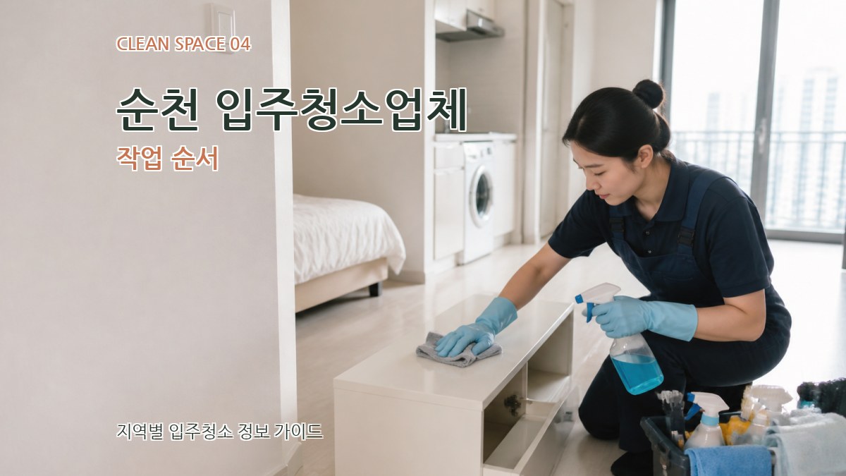 순천 입주청소업체 작업 순서