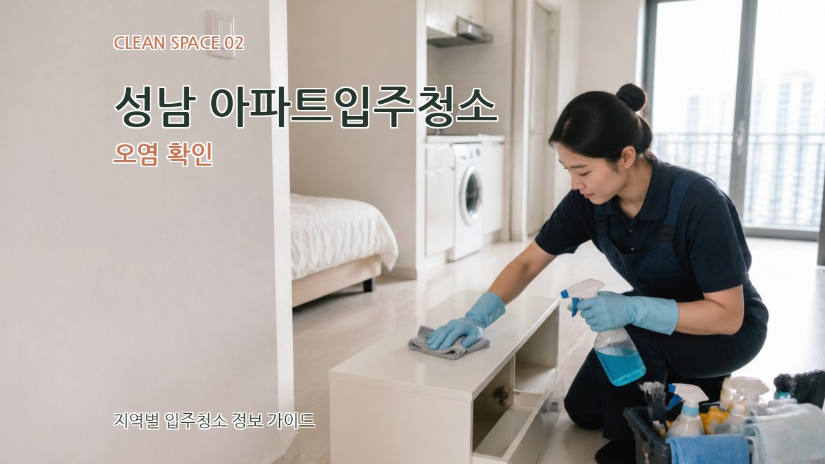 성남 아파트입주청소 오염 확인