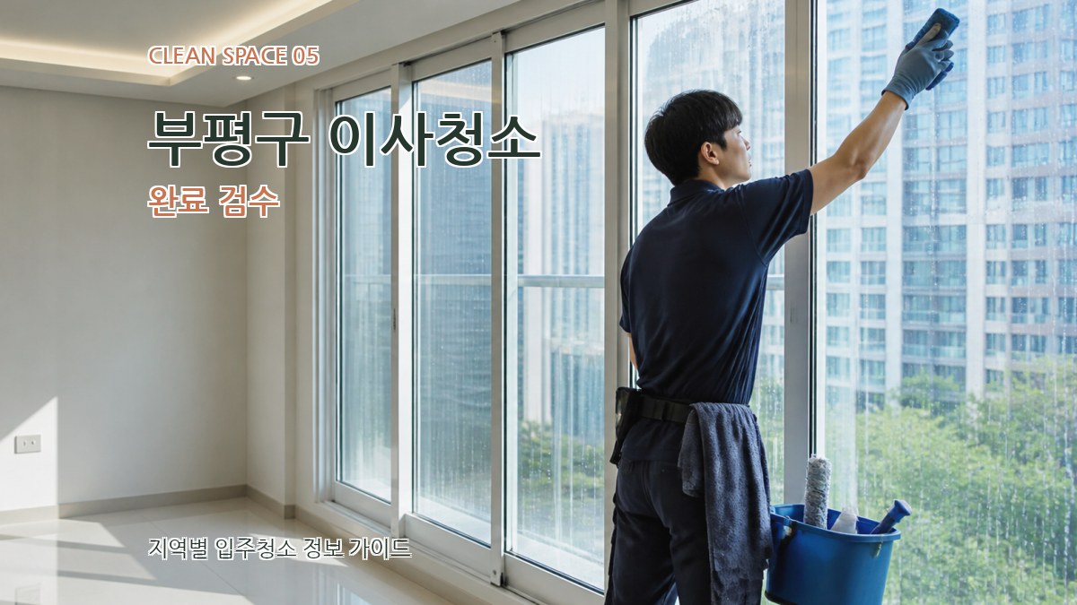부평구 이사청소 완료 검수
