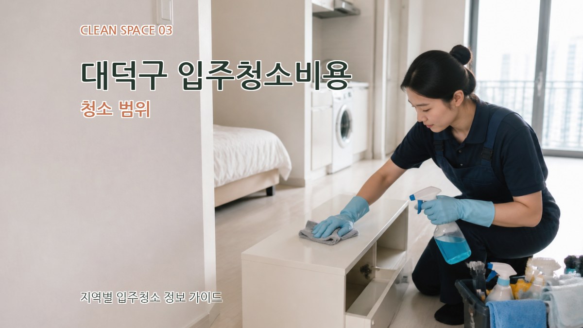 대덕구 입주청소비용 청소 범위