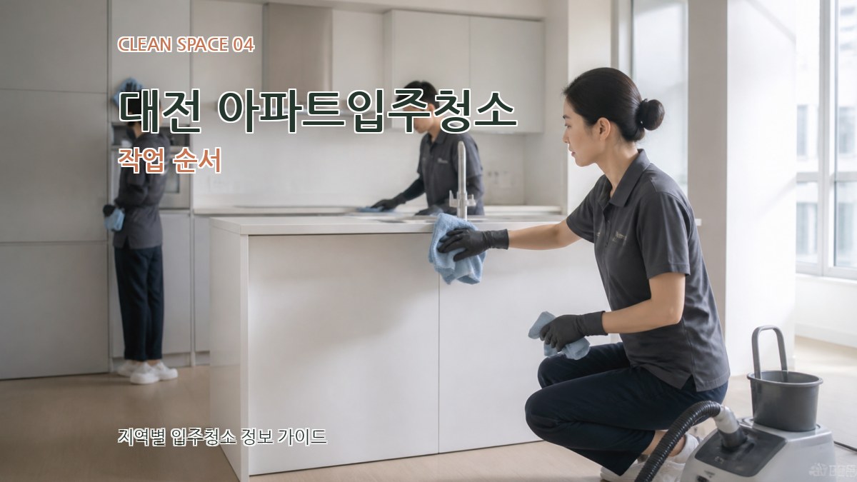 대전 아파트입주청소 작업 순서