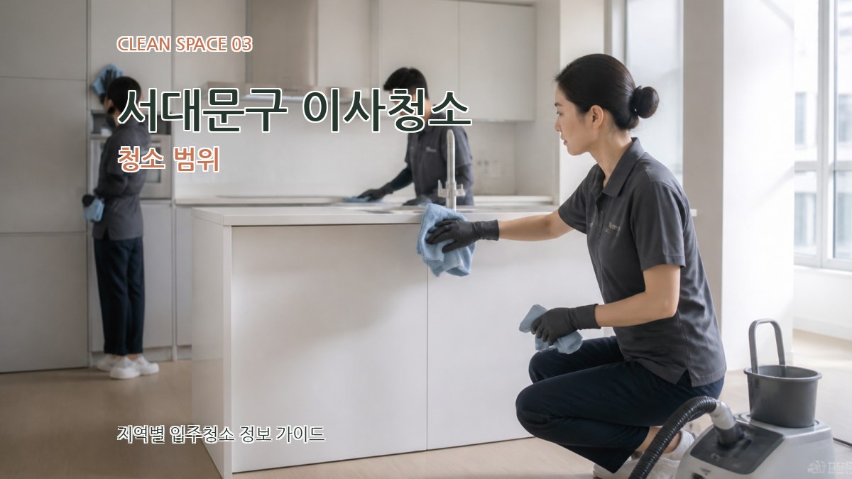 서대문구 이사청소 청소 범위