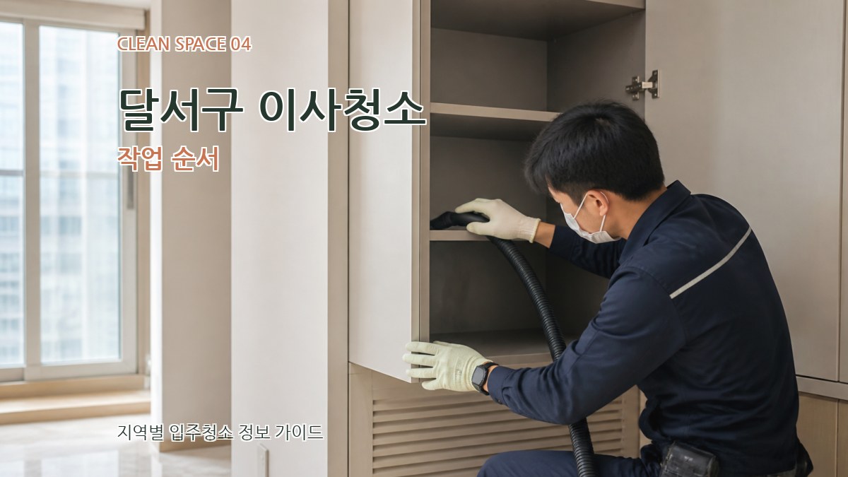 달서구 이사청소 작업 순서