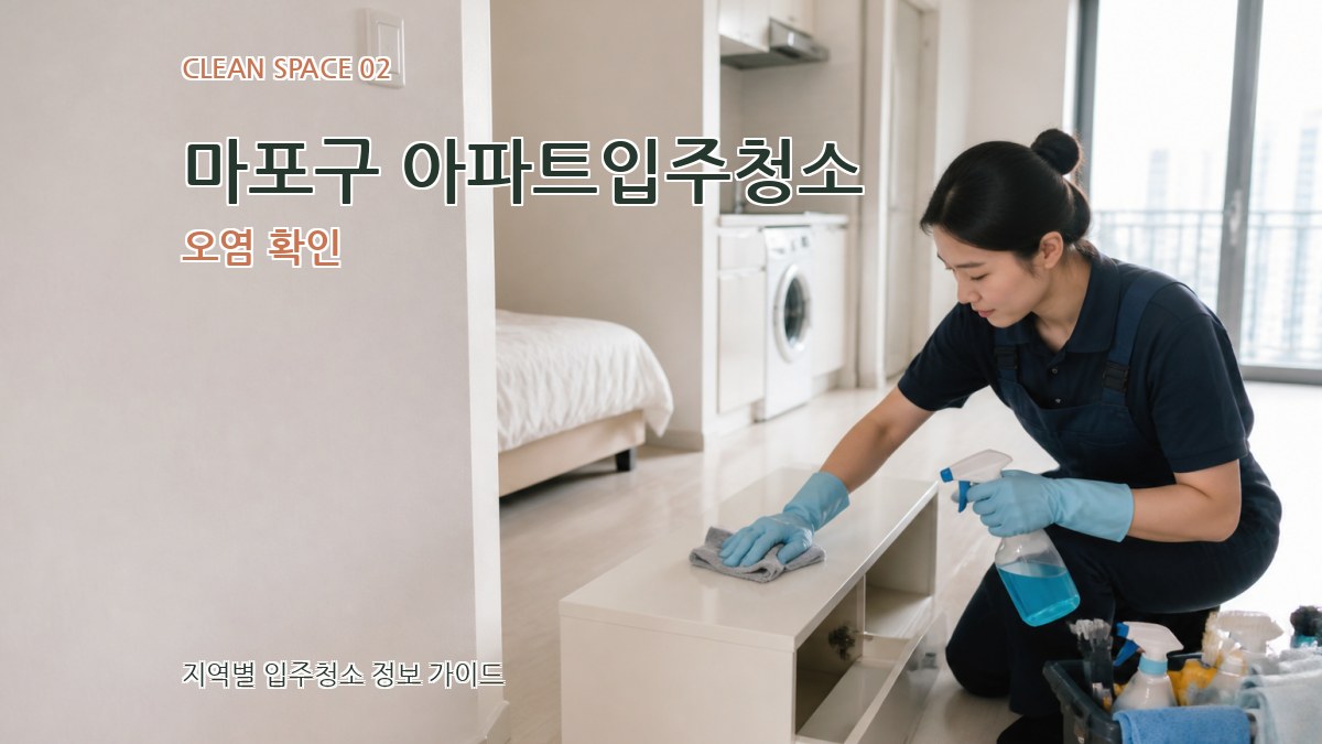 마포구 아파트입주청소 오염 확인
