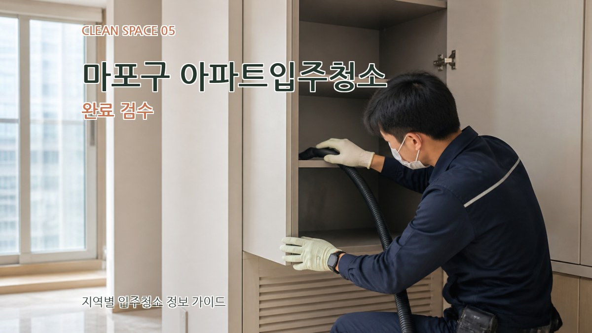 마포구 아파트입주청소 완료 검수