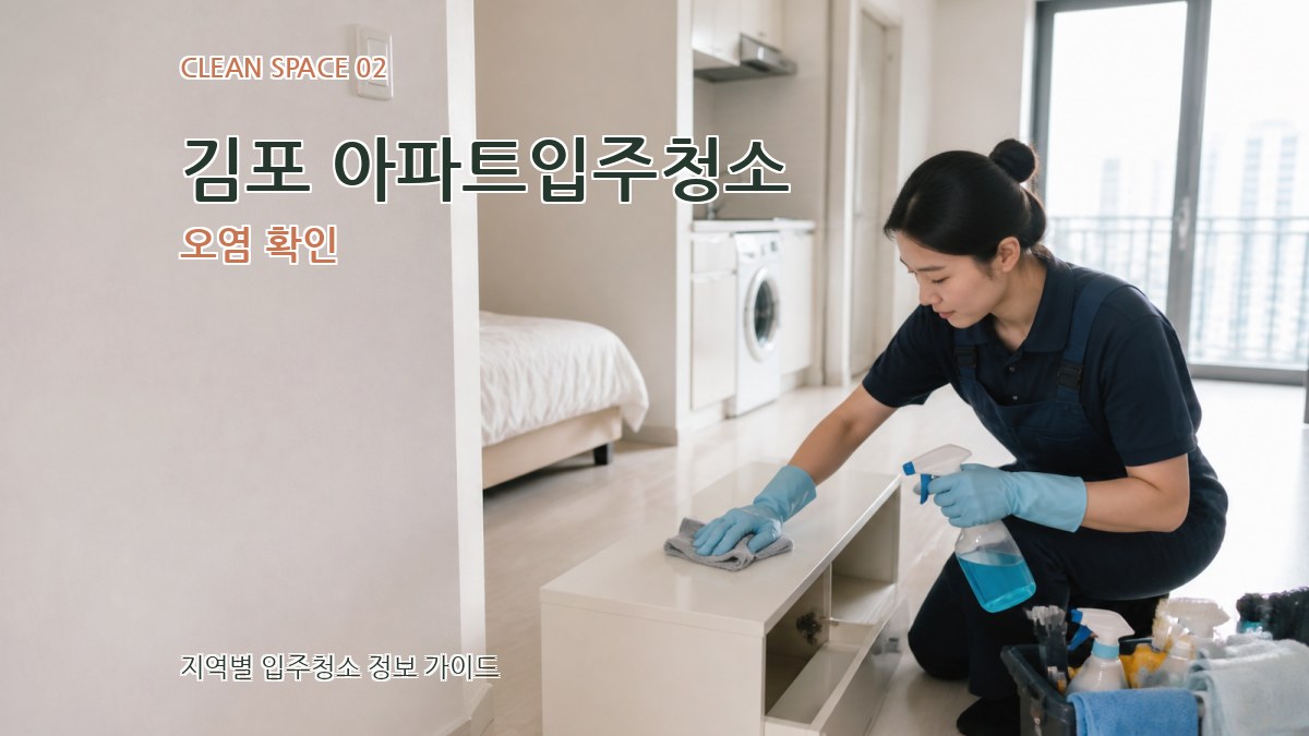 김포 아파트입주청소 오염 확인