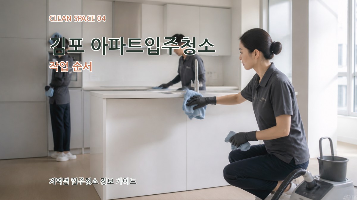 김포 아파트입주청소 작업 순서